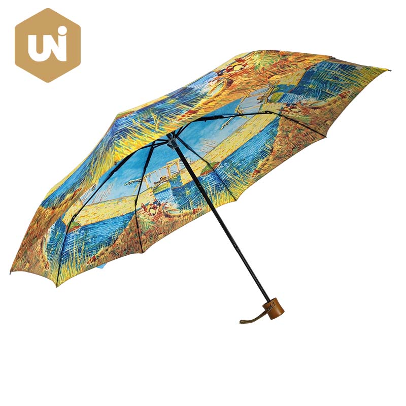 ร่มกันฝนพิมพ์ลายการ์ตูน Super Mini 3 ส่วน